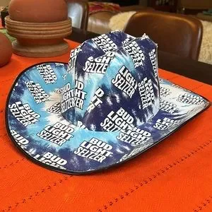 Budweiser Accessories Bud Light Seltzer Beer Box Cowboy Hat